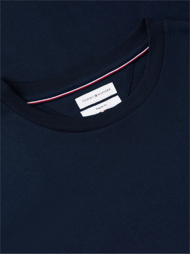 Μπλε T-Shirt Με Κλασική Λαιμόκοψη Και Πίσω Σχέδιο  Άνδρες
