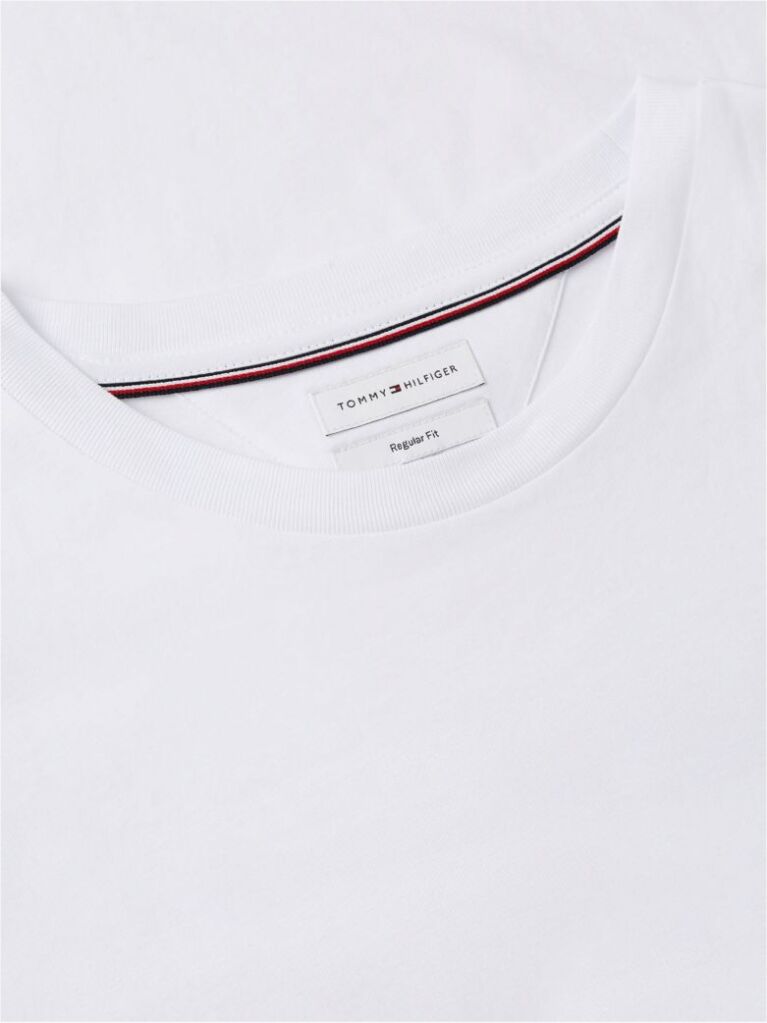 Άσπρο T-Shirt Με Κλασική Λαιμόκοψη Και Πίσω Σχέδιο  Άνδρες
