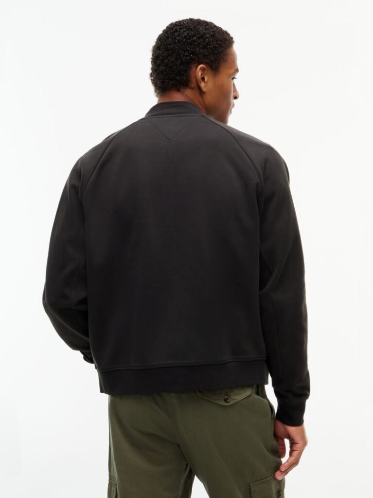 Μαύρο Performance Bomber Τζάκετ Με Intechno Πλέξη  Άνδρες