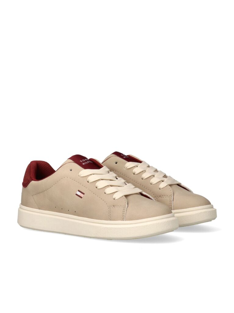 Multi Contrast Heel Lace Up Sneakers  Girls