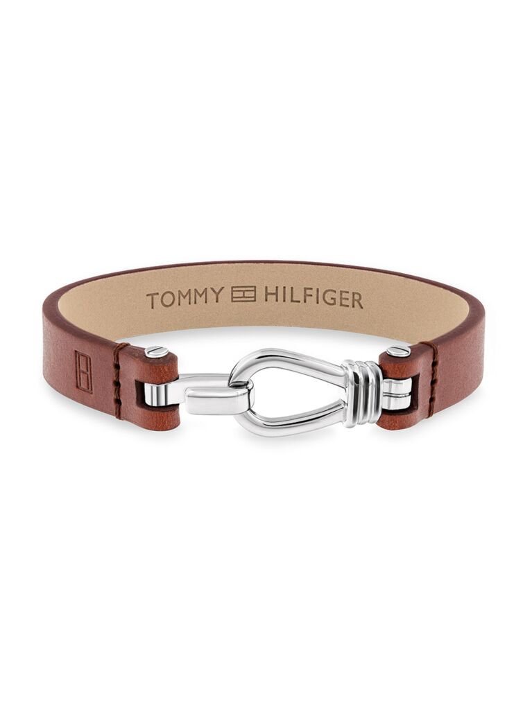 Brown Brown Leather Bracelet  Unisex