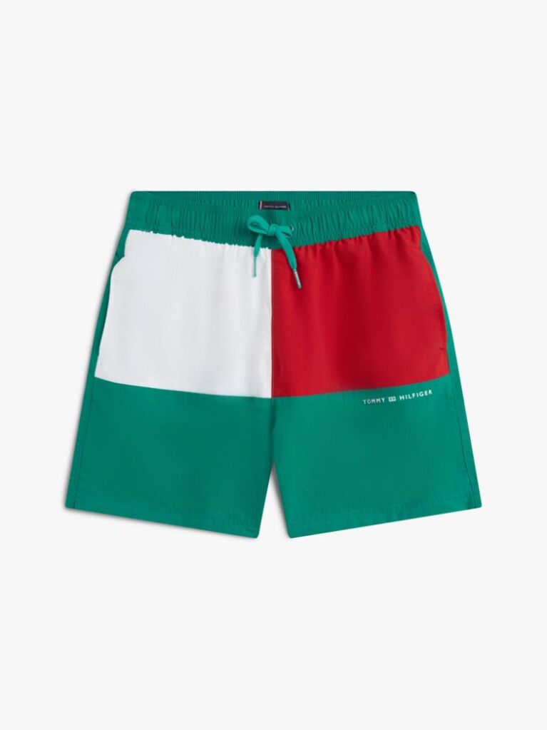 Multi Classic Colour-Blocked Mid Length Swim Shorts  Boys