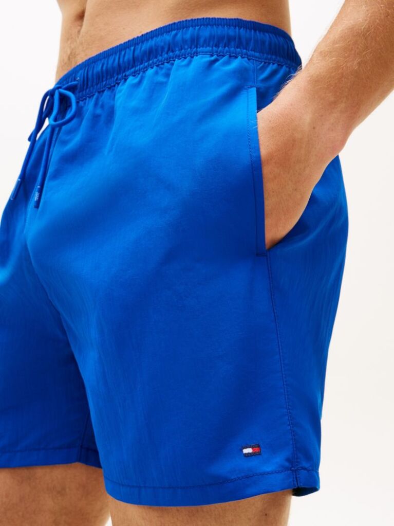 Blue Essential Mid Length Swim Shorts  Men