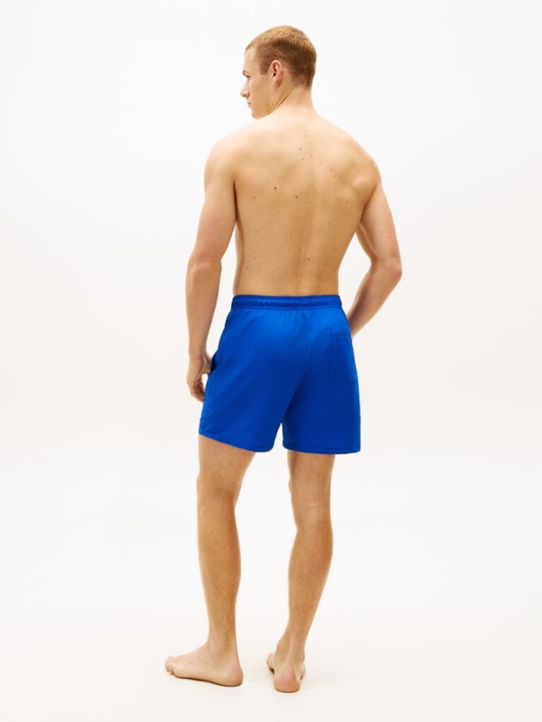 Blue Essential Mid Length Swim Shorts  Men