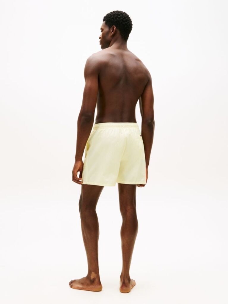 Yellow Original Ithaca Stripe Mid Length Swim Shorts  Men