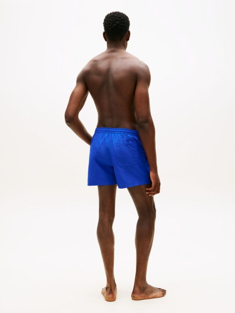 Blue Heritage Logo Mid Length Swim Shorts  Men