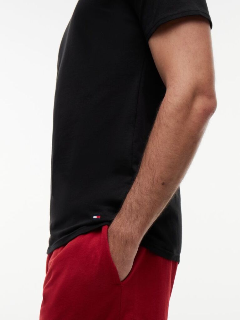 Black 3-Pack Premium Essential V-Neck Lounge T-Shirts  Men
