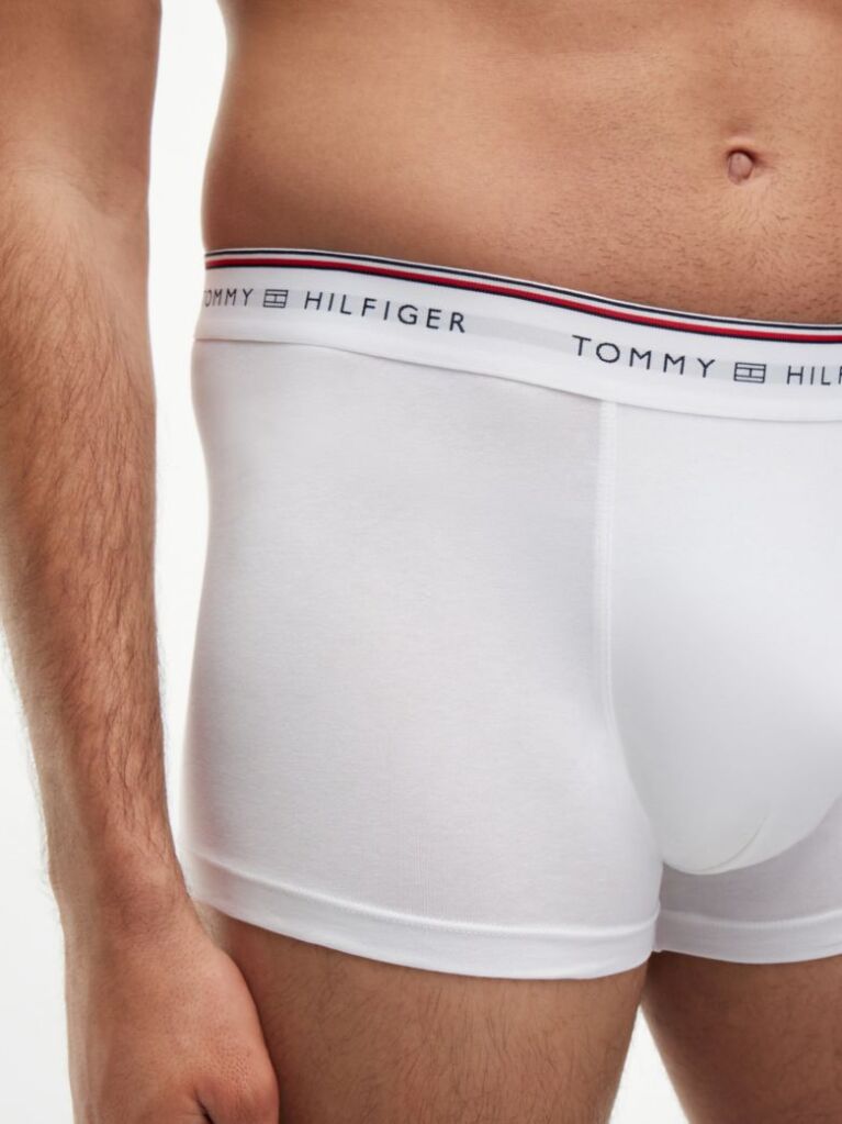 Multi 3-Pack Global Stripe Logo Waistband Trunks  Men