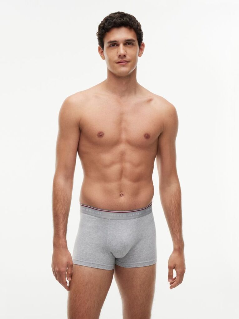 Multi 3-Pack Global Stripe Logo Waistband Trunks  Men