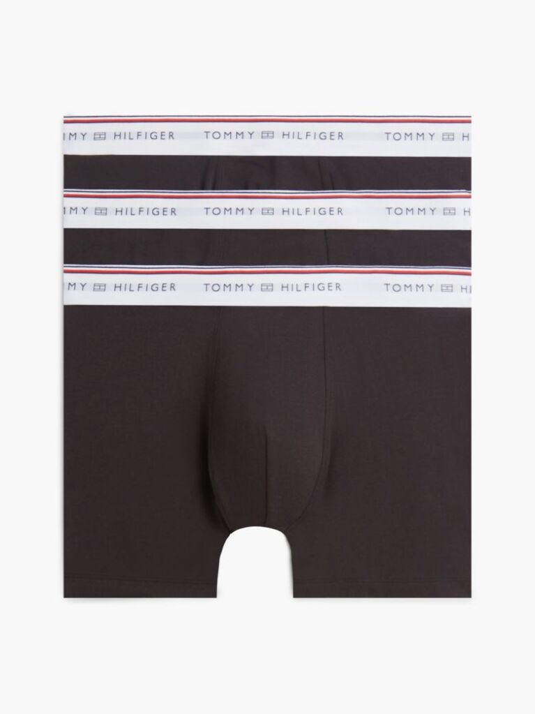 Black 3-Pack Global Stripe Waistband Boxer Briefs  Men