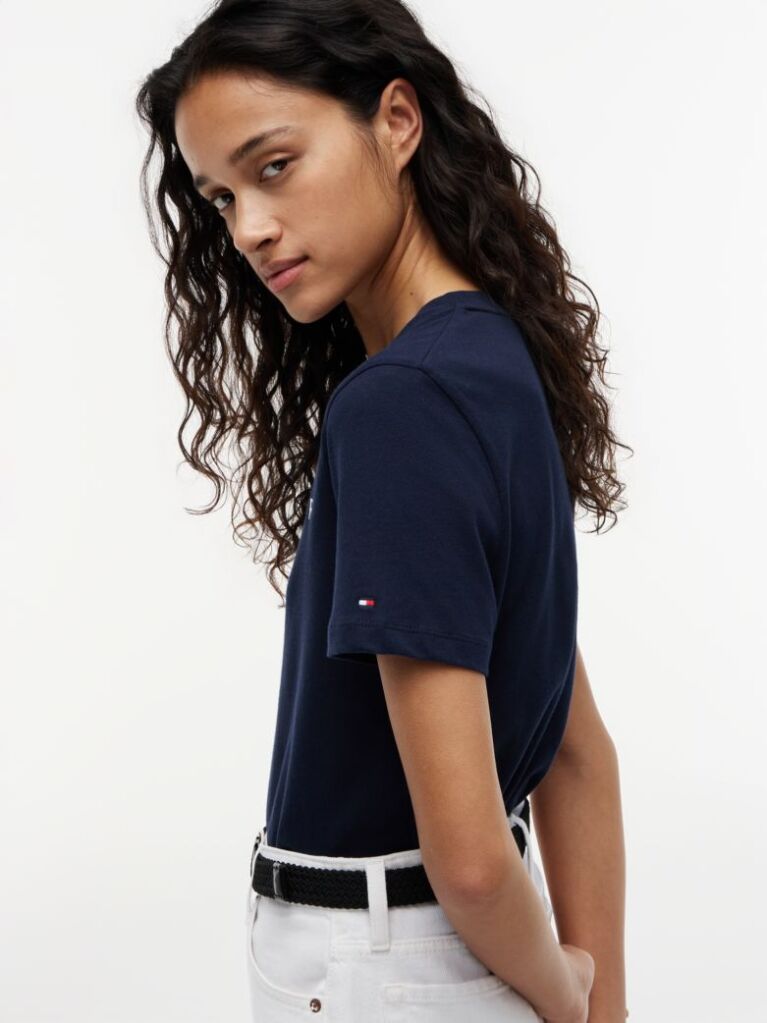 Blue Logo Crew Neck T-Shirt  Women