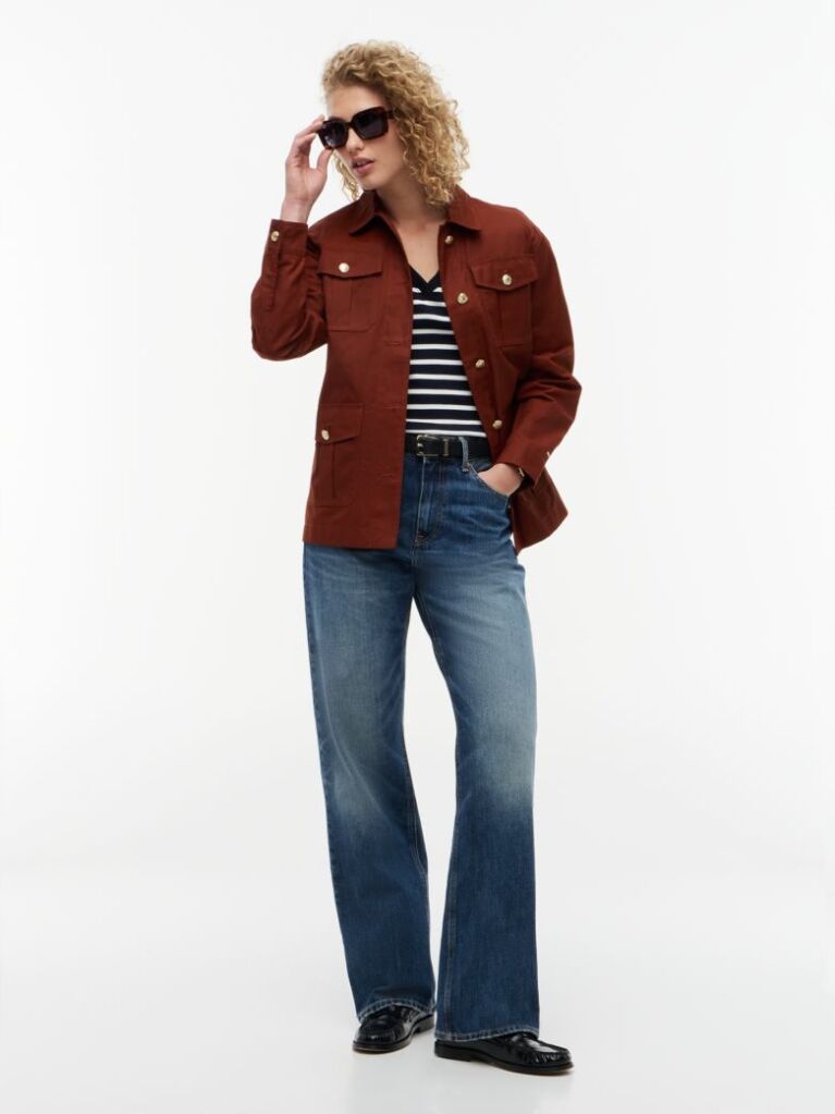 Multi V-Neck Slim Fit T-Shirt  Women