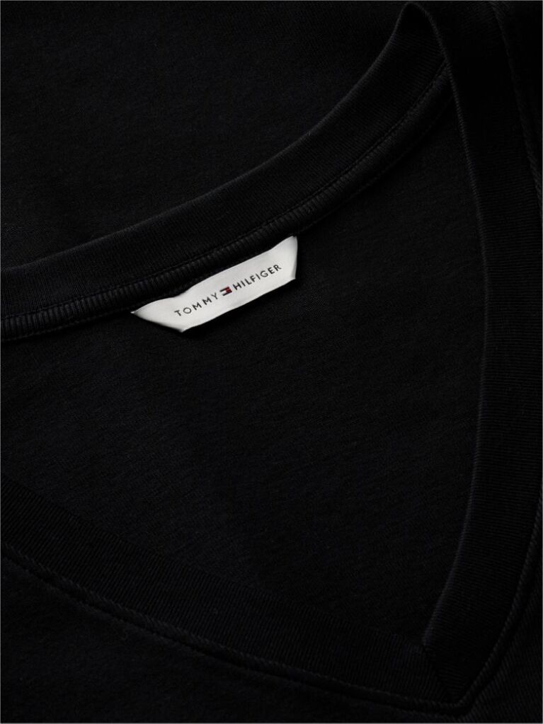 Black V-Neck Slim Fit T-Shirt  Women