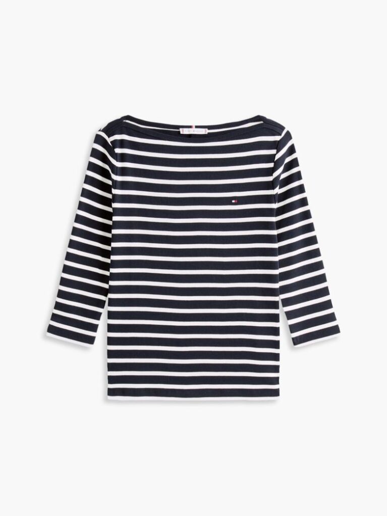 Multi T-Shirt Σε Slim Γραμμή Με Boat Λαιμόκοψη  Γυναίκες