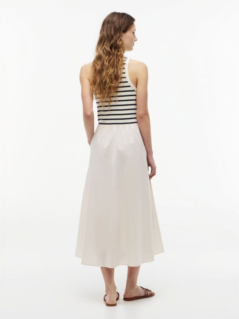 Multi Gold-Tone Button Sleeveless Maxi Dress  Women