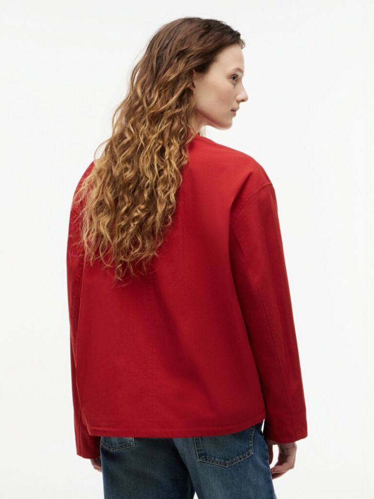 Blue Logo Appliqué Twill Bomber Jacket  Women