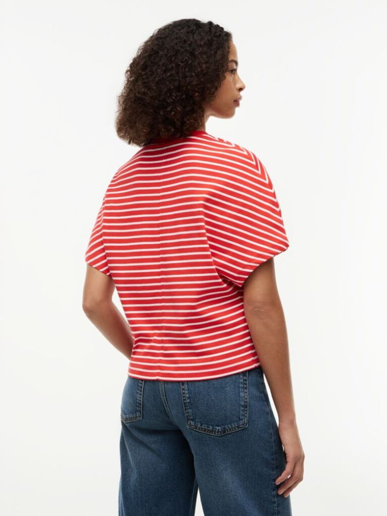 Multi Batwing Sleeve Crew Neck T-Shirt  Women