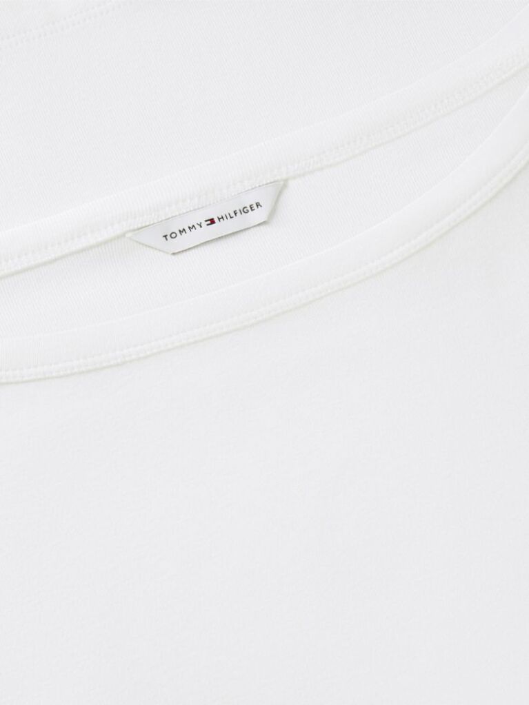 Μπεζ Slim T-Shirt Με Λαιμόκοψη Boat Και Μανίκι 3/4  Γυναίκες