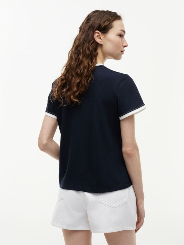 Μπλε T-Shirt Με Λογότυπο  Γυναίκες