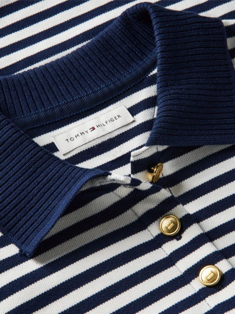 Multi Regular Fit Gold-Tone Button Polo Shirt  Women