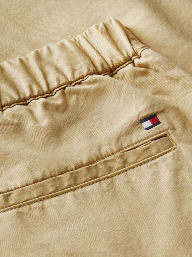 Beige Washed Barrel Leg Chinos  Women