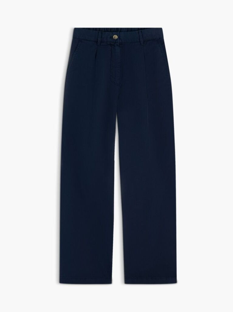 Μπλε Παντελόνι Chinos Σε Barrel Γραμμή Με Washed Εφέ  Γυναίκες