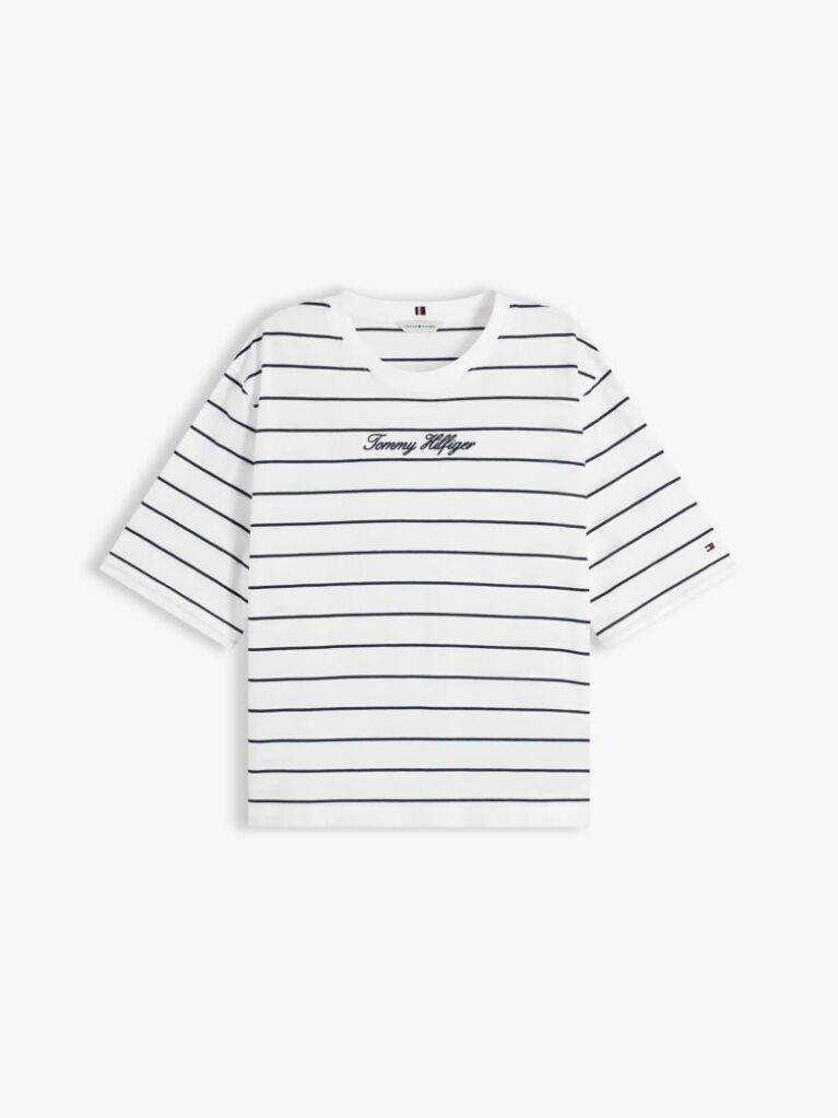 Multi Άνετο T-Shirt Με Λογότυπο Και Στρογγυλή Λαιμόκοψη  Γυναίκες