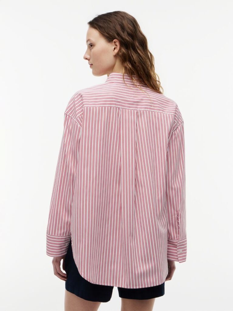 Multi Πουκάμισο Από Ποπλίνα Oversized Με Σημαία  Γυναίκες
