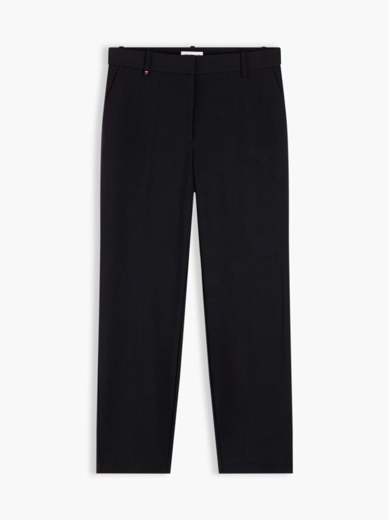 Black Travel Slim Straight Leg Trousers  Women