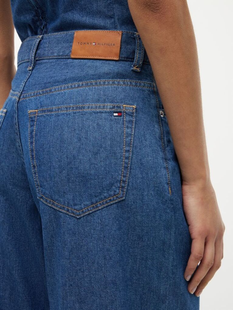 Blue 70s High Rise Wide Leg Jeans  Women