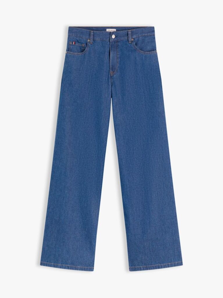 Blue 70s High Rise Wide Leg Jeans  Women