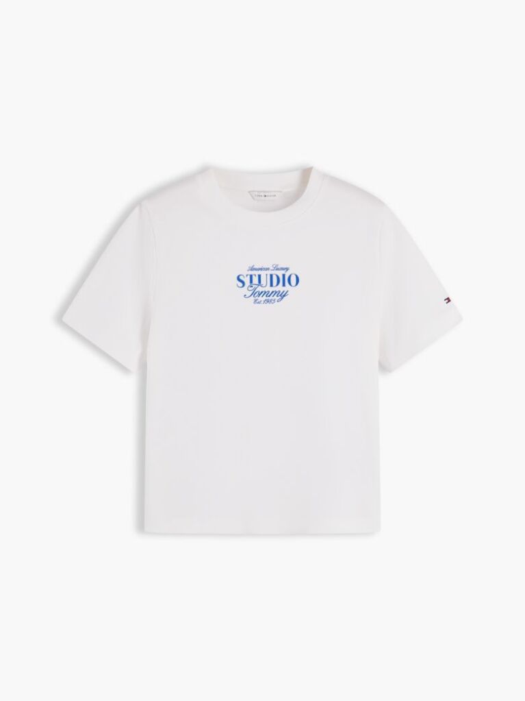 Μπεζ T-Shirt Με Κλασική Λαιμόκοψη Και Λογότυπο  Γυναίκες