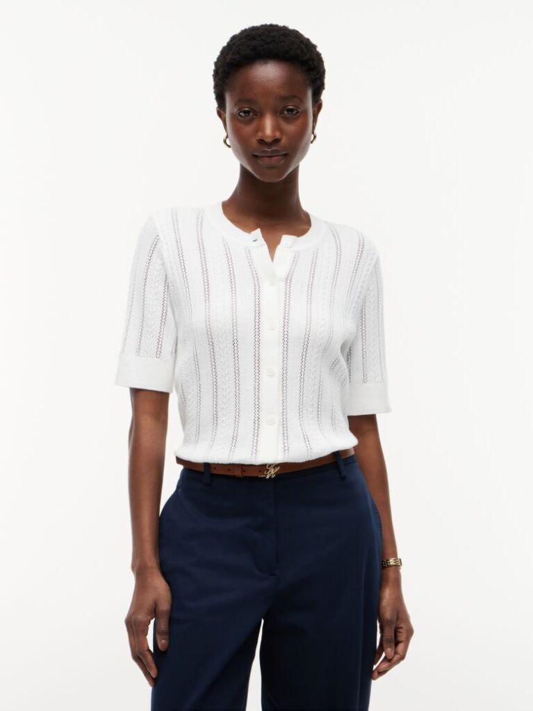 Blue Washed Slim Straight Chinos  Women