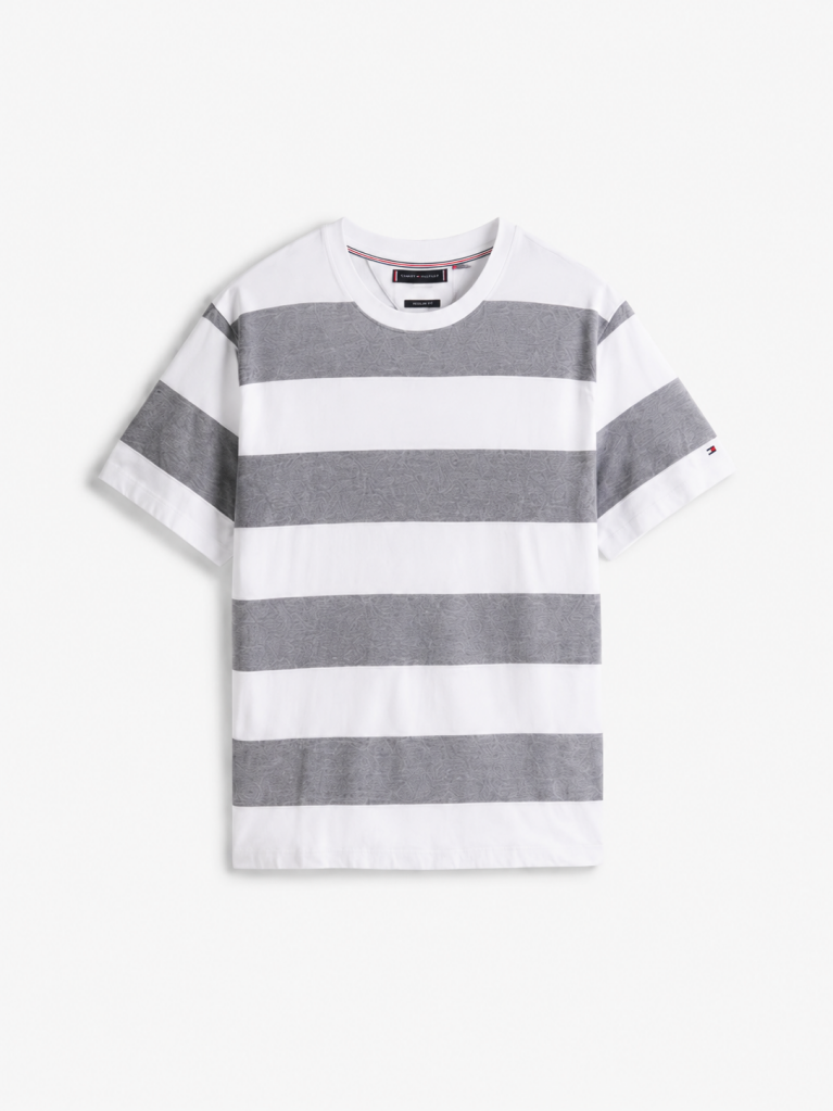 Multi Stripe Crew Neck T-Shirt  Men