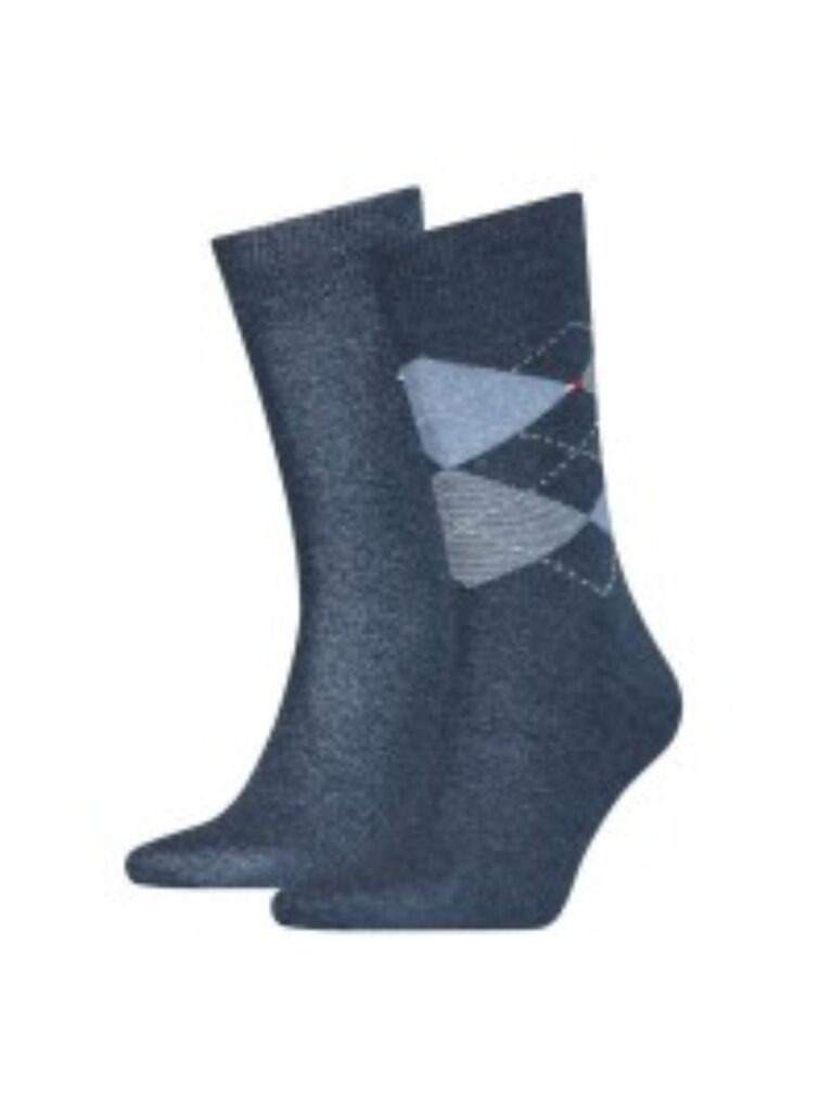 Multi 2-Pack Check Socks  Men