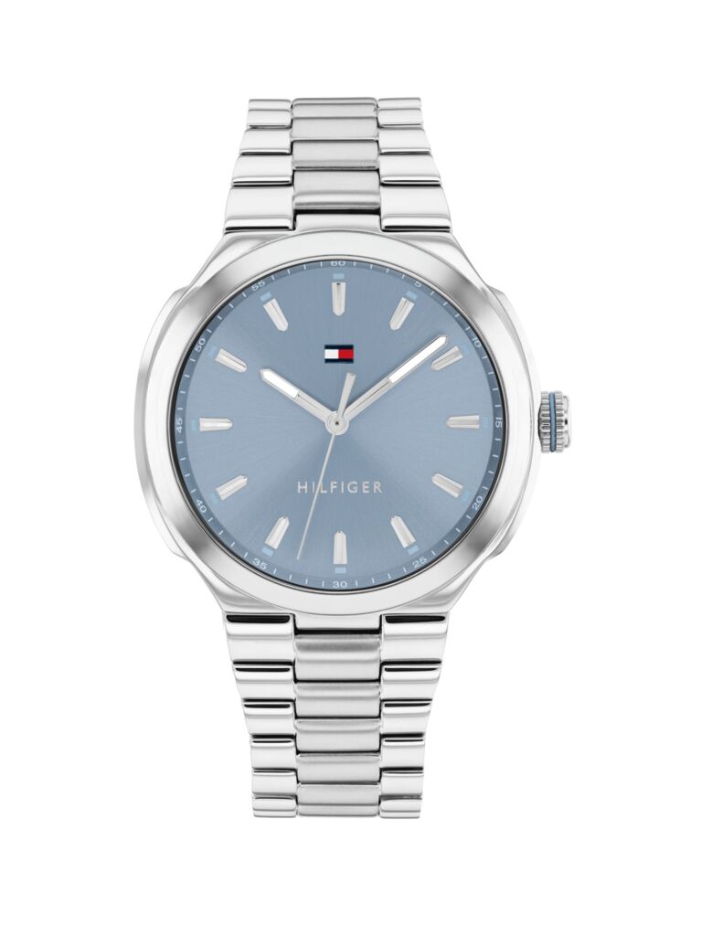 Blue Blue Dial Silver Bracelet Watch  Women