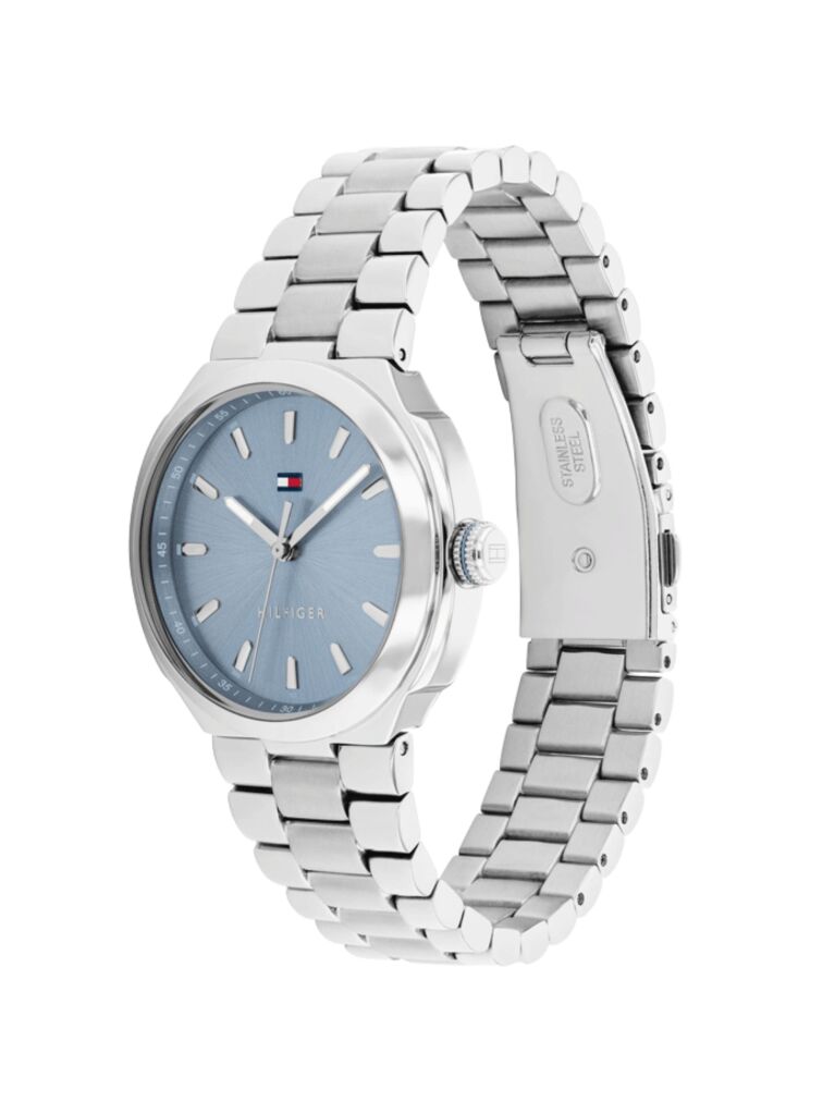 Blue Blue Dial Silver Bracelet Watch  Women