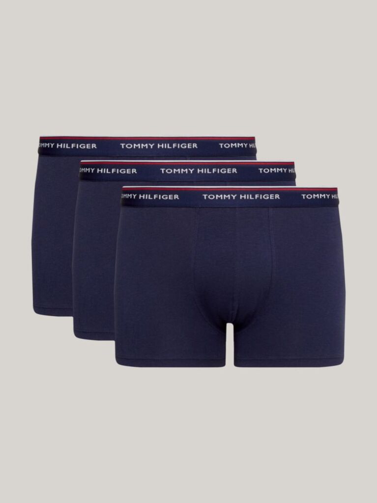 Μπλε Boxers Από Ελαστικό Βαμβάκι - Σετ 3 Τεμάχια  Άνδρες