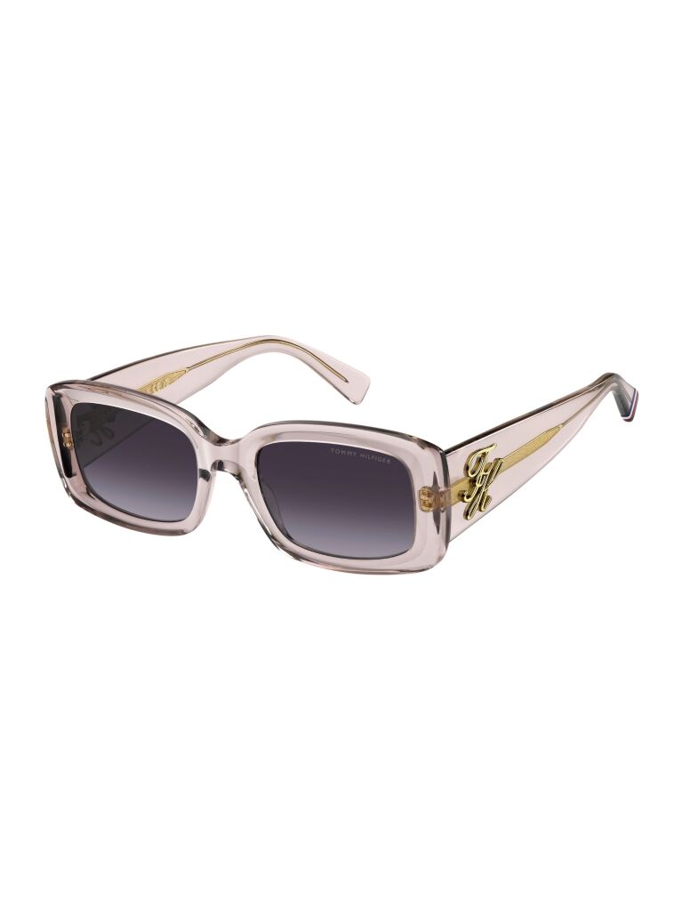 Pink Logo Plaque Rectangular Sunglasses  Women