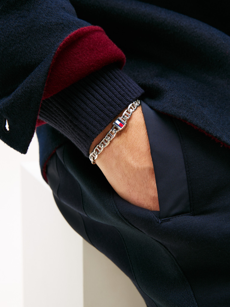 Silver Stainless Steel Bracelet  Men