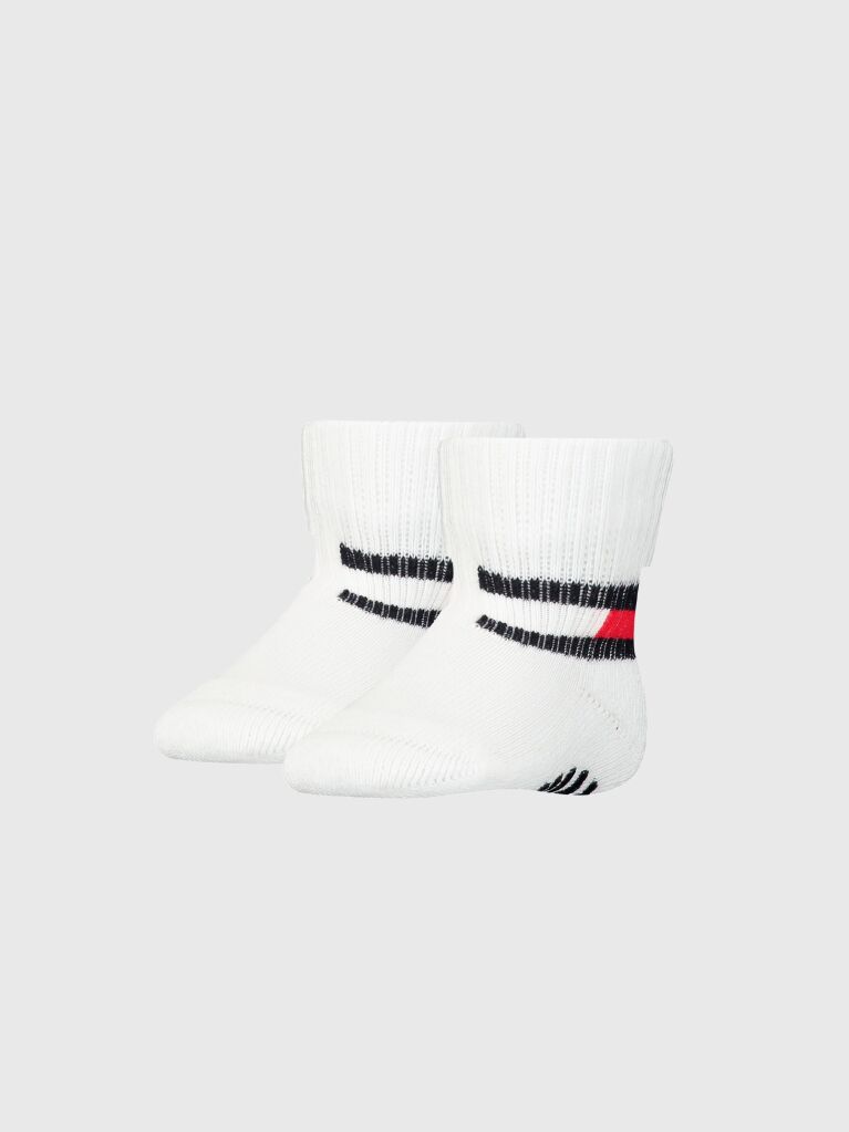 Άσπρο Tommy Hilfiger Βρεφικές Κάλτσες 2 Ζεύγη  Βρεφικά
