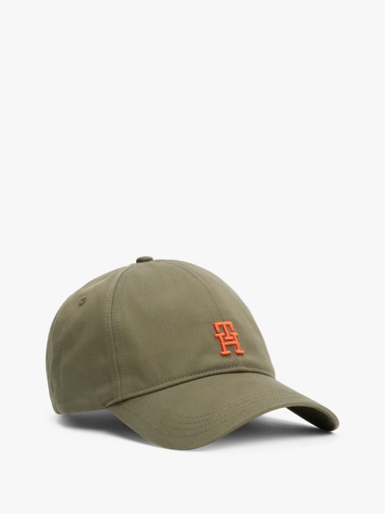 Green Contrast TH Monogram Baseball Cap  Men
