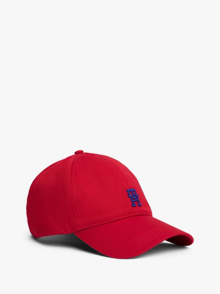 Red Contrast TH Monogram Baseball Cap  Men