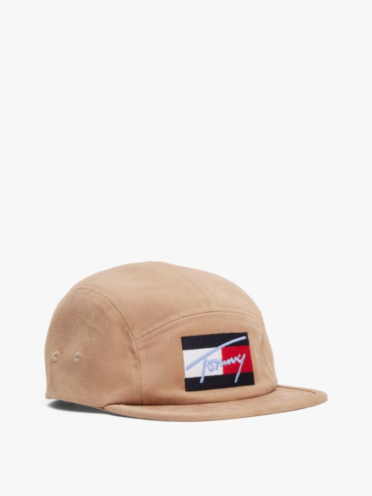 Brown Tommy Script Flag Cap  Kids Unisex