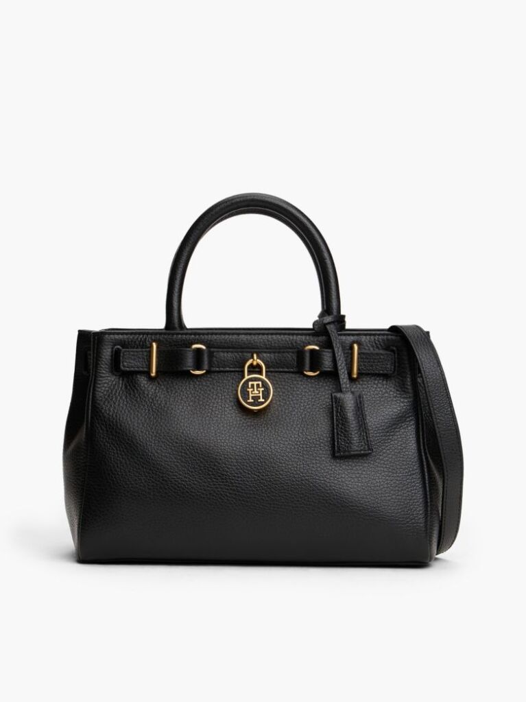Μαύρο The American Icon Δερμάτινη Χιαστί Τσάντα Mini Tote  Γυναίκες