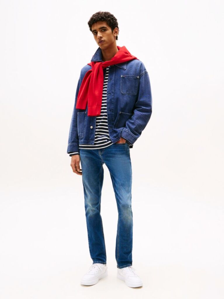 Denim Scanton Ξεθωριασμένο Slim Τζιν  Άνδρες