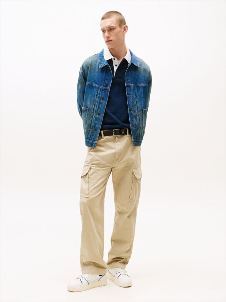 Beige Otis Cargo Trousers  Men