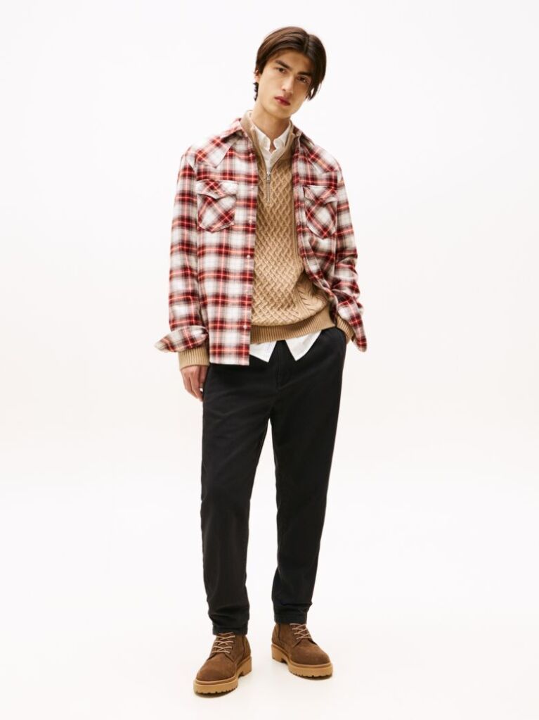 Black Isaac Brushed Twill Chino  Men