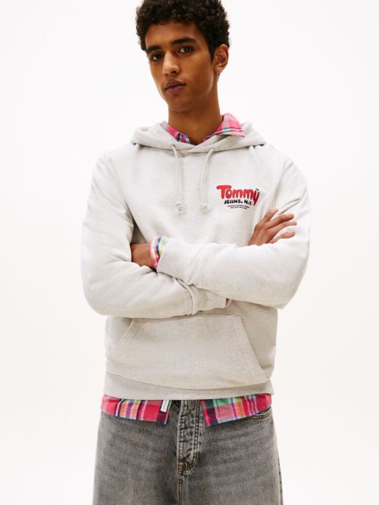 Γκρι Terry Hoody Με Λογότυπο  Άνδρες