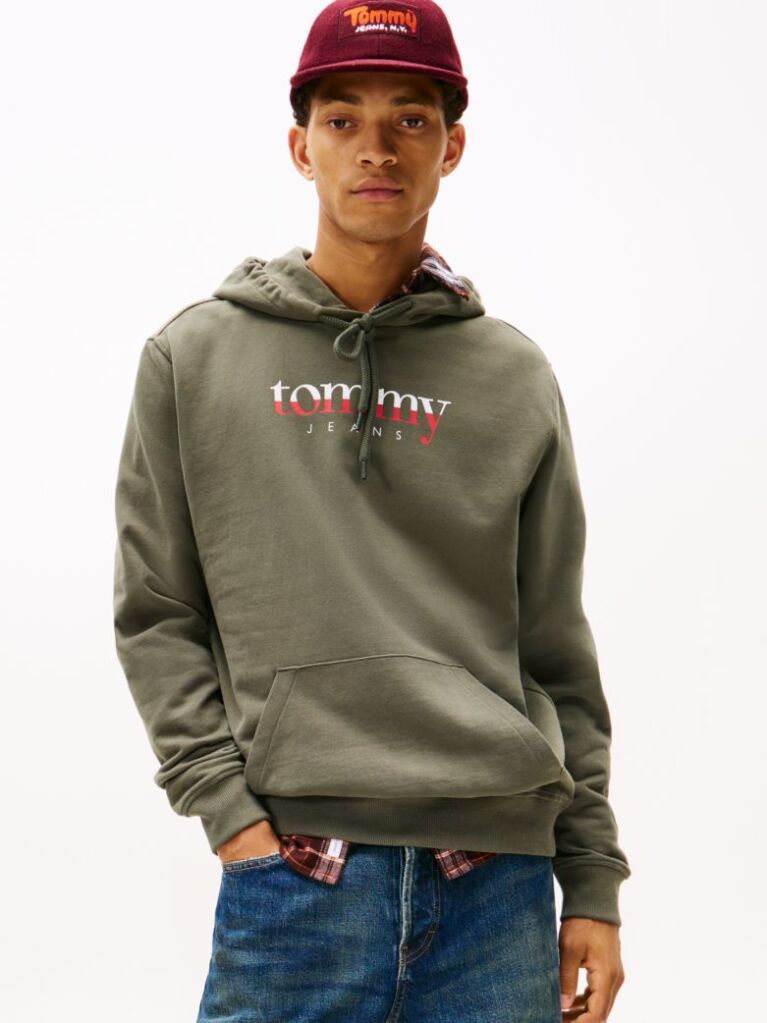 Πράσινο Terry Hoody Με Λογότυπο Και Κορδόνι  Άνδρες